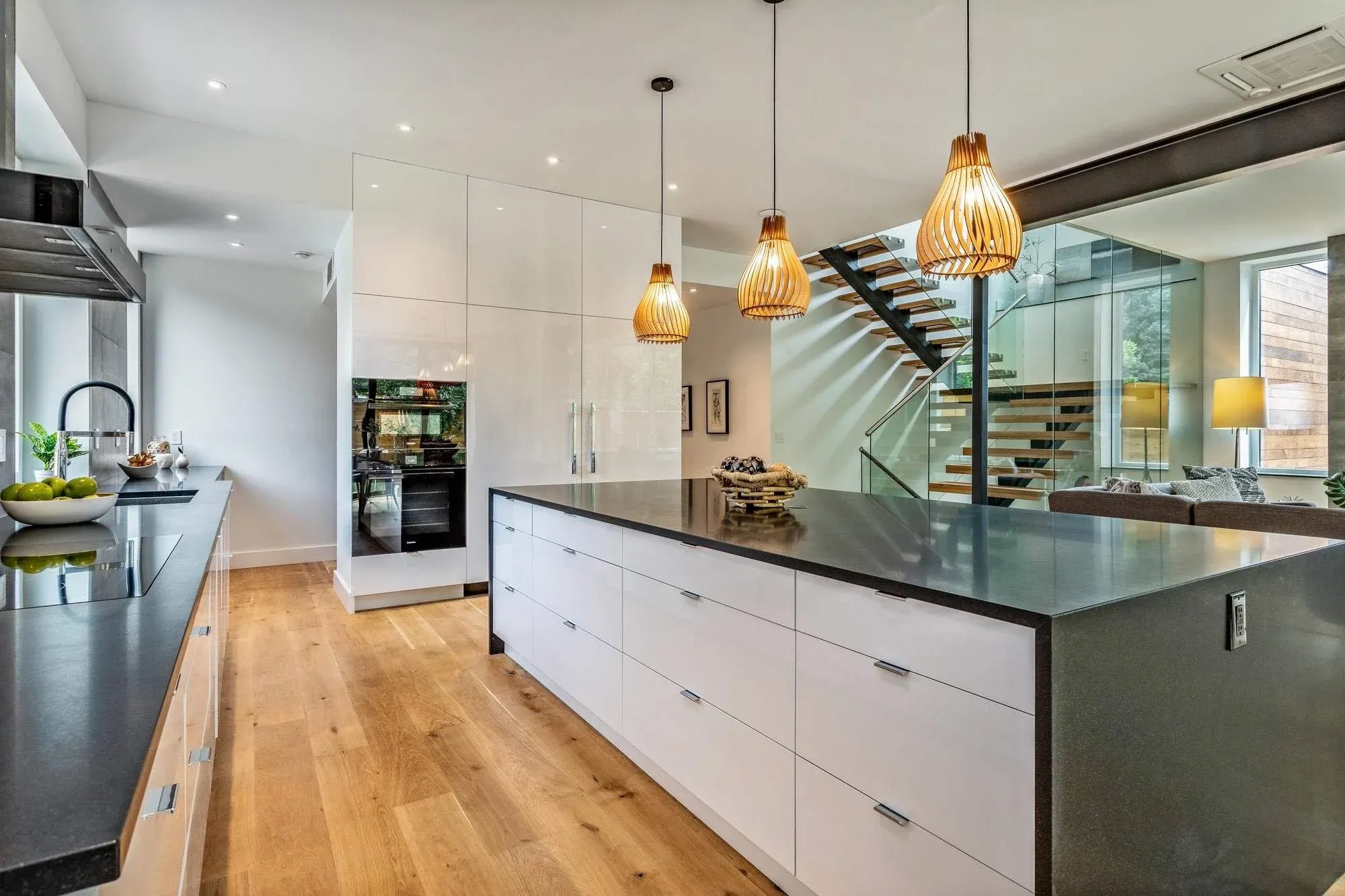 Finished contemporary kitchen remodel